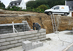 Réalisation des fondations à Naives-en-Blois